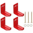thumbnail image 1 of OULII 4Set Heavy Duty Fire Extinguisher Brackets Easy Installation Space-saving Industrial Use 6.00X6.00X4.00in, 1 of 4