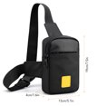 thumbnail image 4 of Bolso de pecho para hombre Bolso bandolera de nailon resistente al desgaste Correa ajustable Individual, 4 of 8