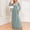 Mint Green, variant on Munlar V Neck Women's Evening Dress Long Sleeve Dress Solid Sequins A-Line Mesh Maxi Dress