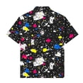 thumbnail image 5 of QINGFSAP Kids Girls Boys Hawaiian Printed Lapel Short Sleeve Shirt Casual Breathable Summer Tops for 3鈥?5T, 5 of 8
