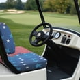 thumbnail image 6 of Pzuqiu Golf Cart Seat Covers Easy to Install Polyester, Compatible with Outdoor Golf Car Seat, for Ezgo Golf Cart Ezgo Seats, USA Independence Day, 6 of 10