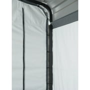 Arrow 12 x 20 x 8 ft Grey Carport Enclosure Kit