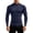 Navy, variant on SUYIDA Men's Ice Silk Mesh Zip Top, Long Sleeve Breathable Athletic Tee, Quick Dry Comfortable Fit Shirt