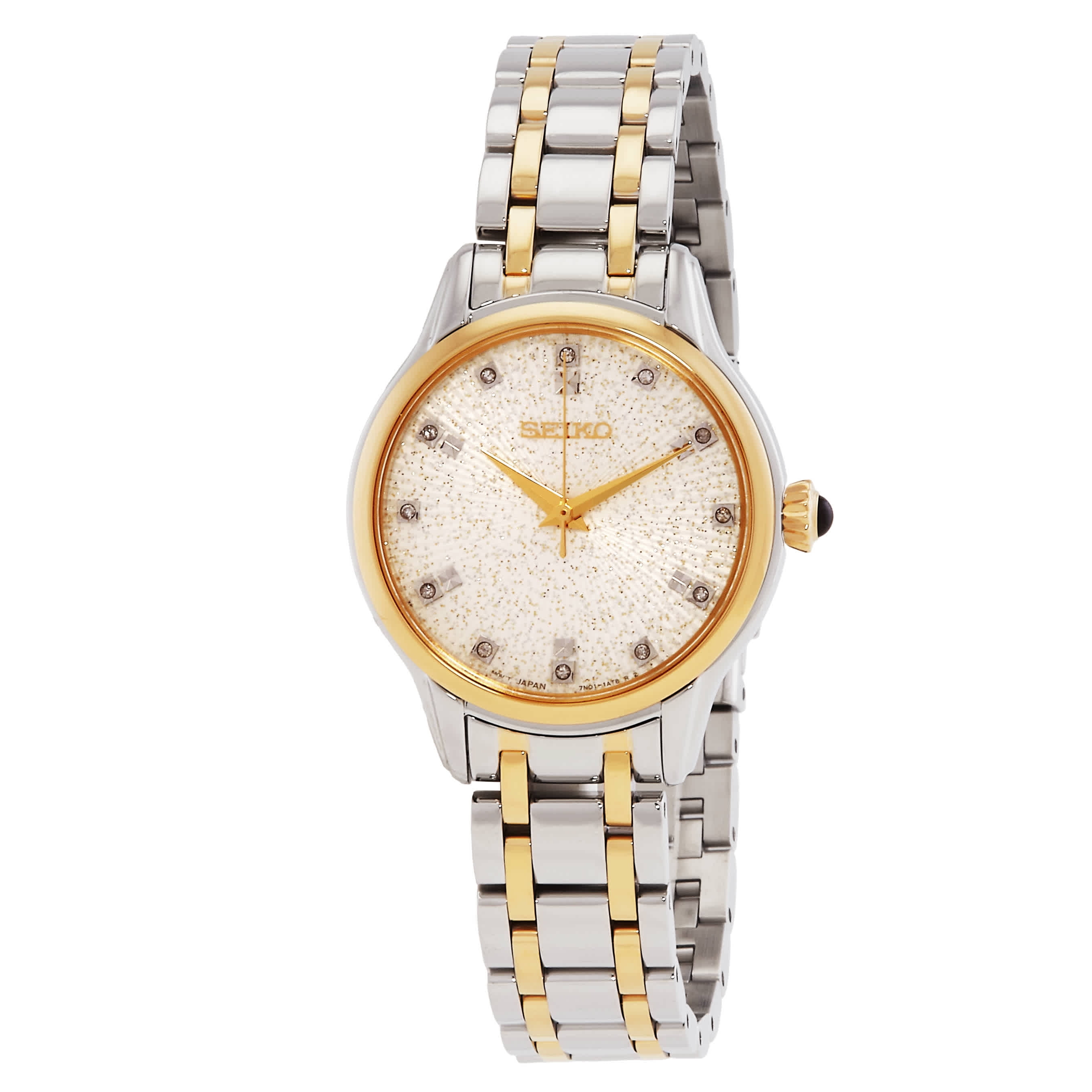 アナログ腕時計 SEIKO | Solar Mother Of Pearl Dial Ladies Watch SUT068 Seiko Women's Solar Watch, Two-tone Stainless Steel, Mother
