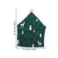 thumbnail image 3 of Nilvkv Christmas Decorative Chair Cover Short Chair Backrest Cover Santa Claus Series, 3 of 6