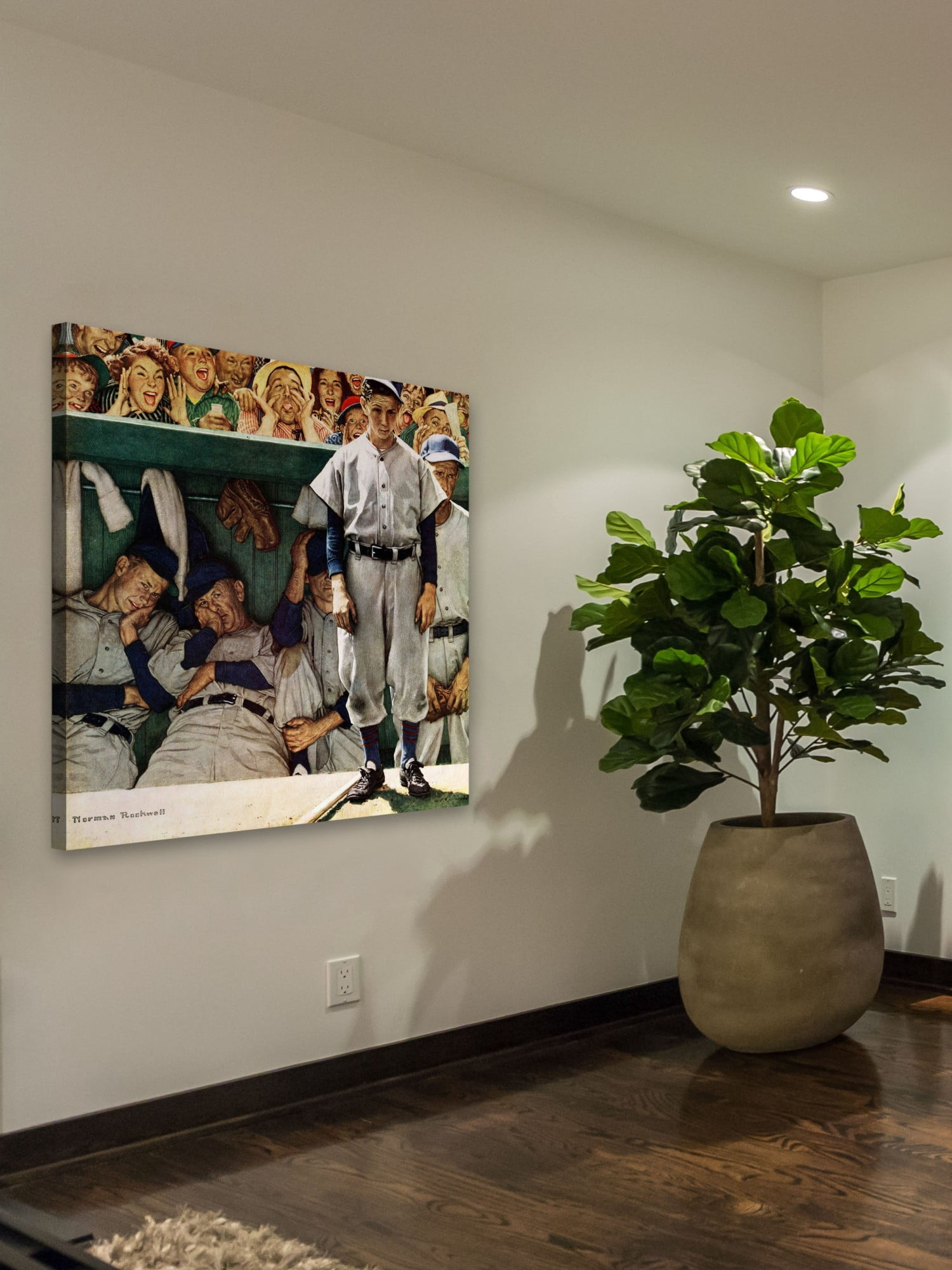 Marmont Hill Dugout by Norman Rockwell Painting Print on Canvas