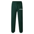 thumbnail image 4 of oqasdz Men's Pants Elastic Waist Fall Winter High Street Fashion Leisure Loose Sports Outdoor Running Sweat Pants Casual Loose Fit Dailywear, 4 of 4