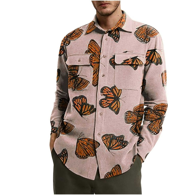 silence complete Artificial Mens Shirts Sale Clearance Casual Winter Autumn Novelty Funny Print Flannel  Shirts Long Sleeve Button Down Regular Fit Dress Shirts Colorful Flower  Shirts Size 10-18 - Walmart.com