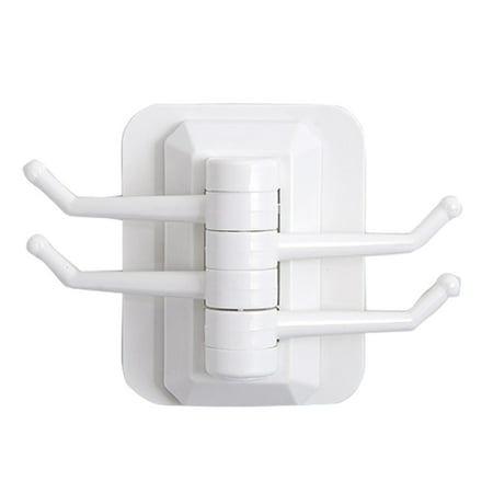 

Sticky Hook Heavy Load-bearing Adhesive Hooks Wall Hangers Creative Multifunctional Hook Rack Household Strong Punch-Free Hook for Door Bathroom Kitchen Porch Office No Drilling White