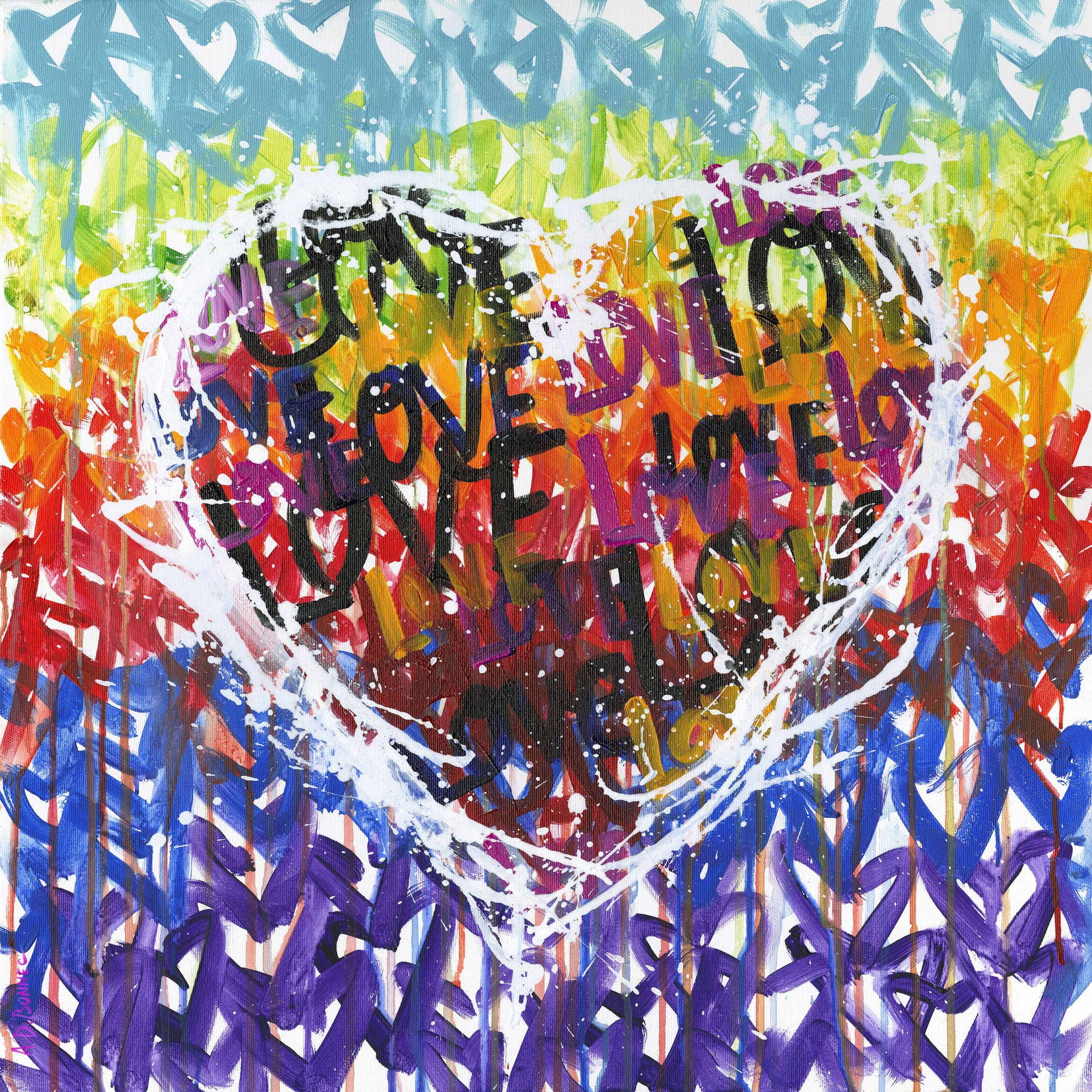 "Loveplicity" Painting Print on Wrapped Canvas