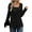 Black, variant on Square Neck Tops for Women Long Sleeve Dressy Blouses Button Side Tunic Shirts