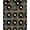 Black Cream Gold, Pattern 3, variant on ODIKA 2'x3' Washable Throw Rug Nostalgic Audio Equipment Cream Label Sound System Themed Floor for Hallway, Study Room, Non-Slip Low Profile, Flatwoven