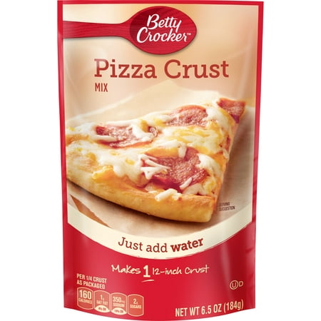 (3 Pack) Betty Crocker Pizza Crust Mix, 6.5 oz (Best Ready Made Pizza Dough)