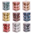 thumbnail image 1 of 12Pcs Christmas Tree Balls Xmas Home Decor Glitter Baubles Party Wedding Ornaments, 1 of 7