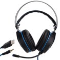 thumbnail image 1 of Auriculares luminosas atadas con alambre del juego del ordenador del auricular LED del juego con conector de 3,5 mm para PS4, 1 of 14