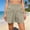 Khaki, variant on Women's Loose-Fit Casual Plus-Size Wide-Leg Shorts, Hot Pants, and Skorts; Beach Casual Hot Shorts with Elastic Waistband; Lightweight Athletic Running and Workout Shorts Sky Blue M