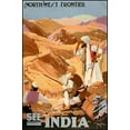 thumbnail image 2 of Vintage Apple Collection 23x32 White Modern Wood Framed Museum Art Print Titled - See India, 2 of 4