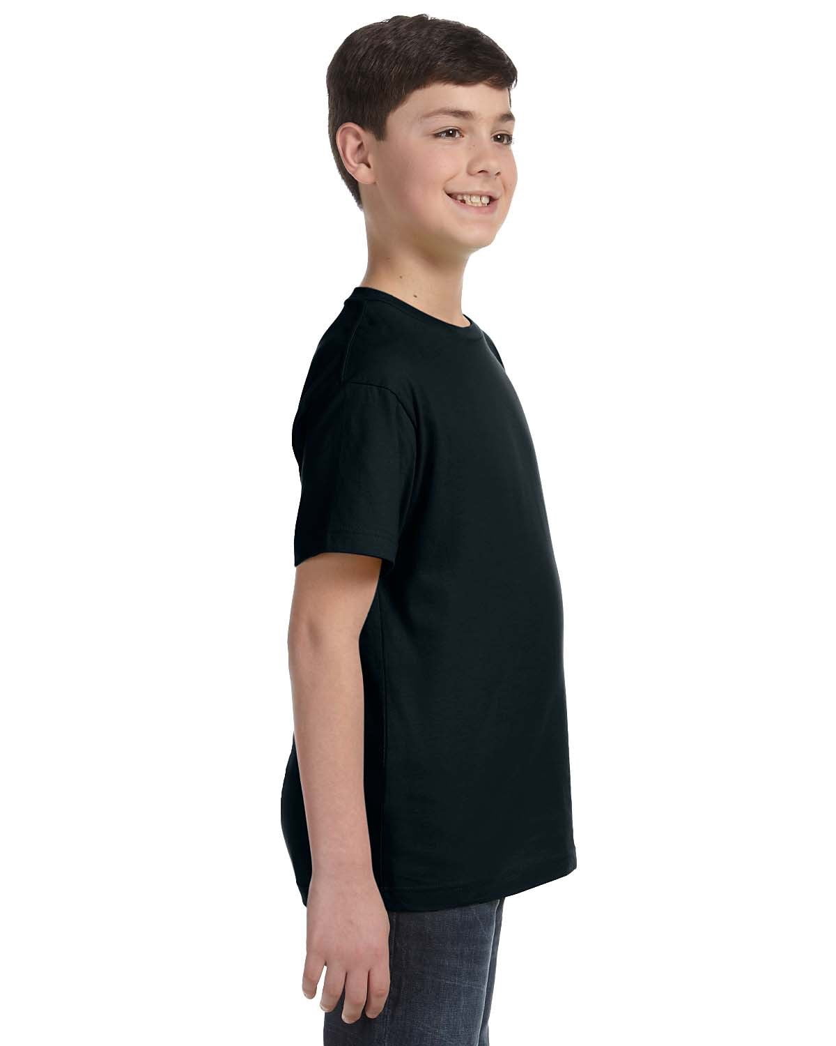 Aquaguard Boys 3-Pack T-Shirt Crew Neck Short Sleeve 100% Cotton Tee, Size: 4-14 - Large - Black