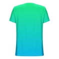 thumbnail image 6 of Scyoekwg Womens Tops Hide Belly Tunic Summer Short Sleeve T Shirts Button V Neck Dressy Casual Loose Blouses for Leggings (Green,XXXL）, 6 of 7