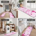 thumbnail image 5 of Pink Breast Cancer Kitchen Rugs Sets Of 3,Kitchen Runner Rugs Non Skid Washable,Decorative Kitchen Floor Mats for Kitchen,Sink,Laundry,17"x30"+ 17"x47" + 17"x59", 5 of 6