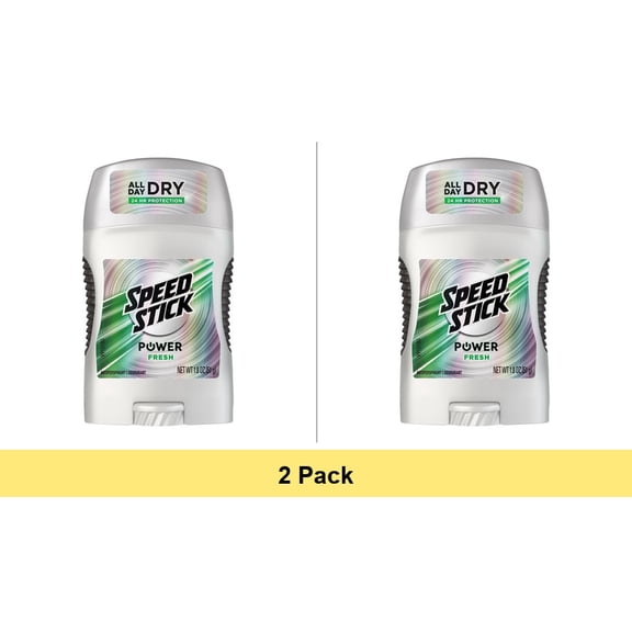 Speed Stick Power Antiperspirant Deodorant By Mennen Fresh Scent 1.8 Oz - 2 Pack