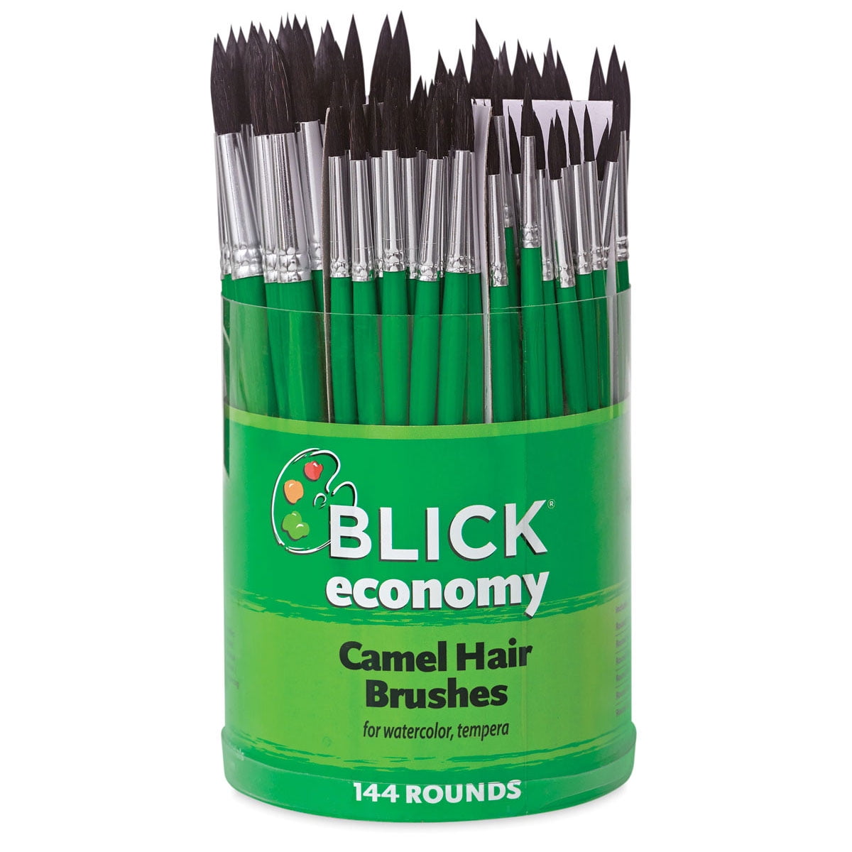 Blick Economy Camel Brush Set - Rounds, Short Handle, Set of 144