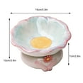 thumbnail image 2 of Ceramic Cute Cat Food Bowl High Foot Oblique Mouth Rice Bowl Drinking Water Bowl Protects Cervical Neck, 2 of 5