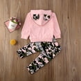 thumbnail image 4 of Coduop Toddler 2Pcs Baby Girl Clothes Hoodie Sweatshirt Tops Pants Outfits Sets, 4 of 6