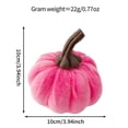 thumbnail image 3 of Halloween Decorations, Velvet Pumpkins Decorative - Super Soft Stuffed Pumpkin Decor for Thanksgiving Halloween Party Holiday, Halloween Gifts, 3 of 7