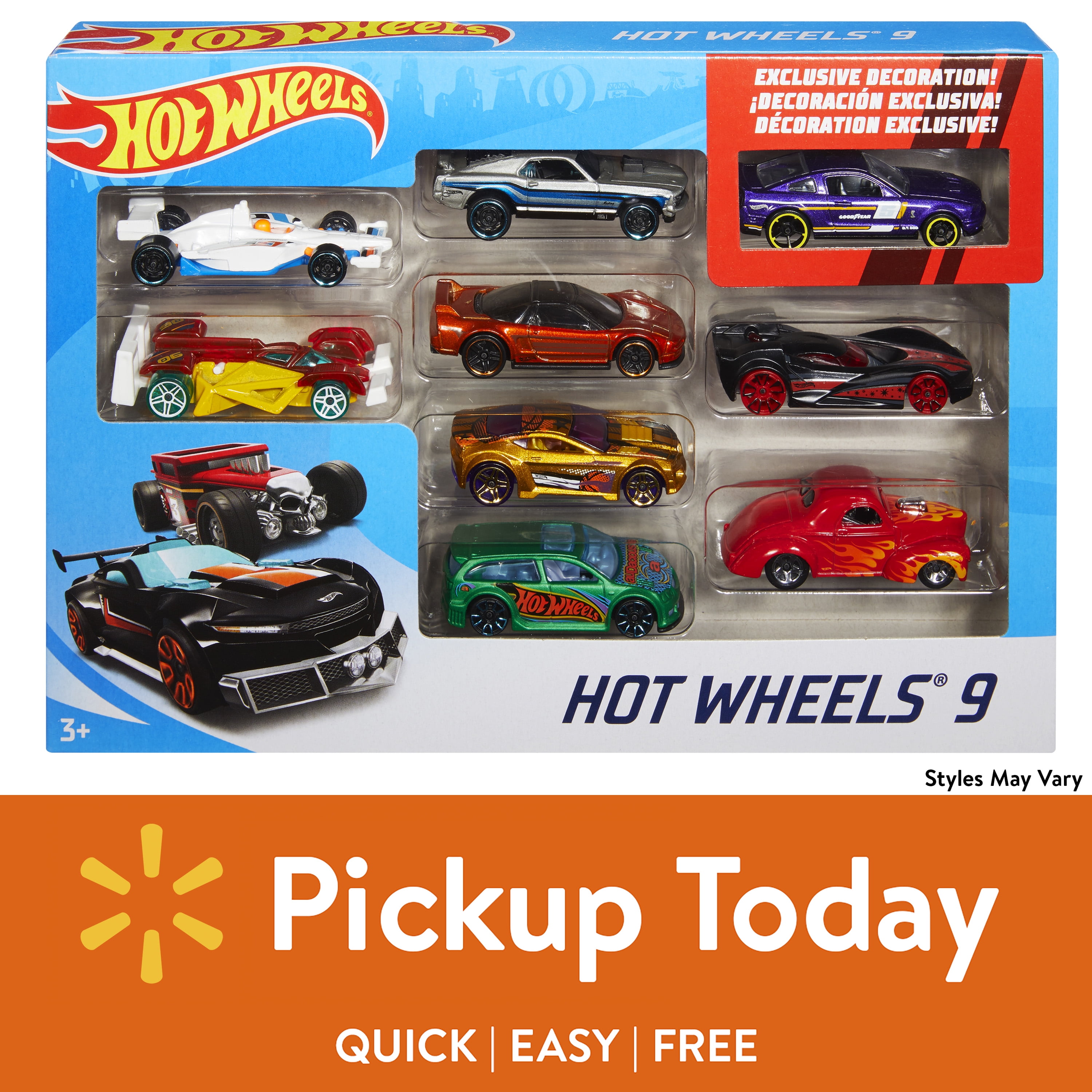 Hot Wheels 9 Car Collector Gift Pack Styles May Vary