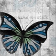 thumbnail image 3 of Kimberly, Allen 15x15 Black Modern Framed Museum Art Print Titled - Vintage Butterfly 2, 3 of 5
