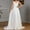 White, variant on Swuxness Women Sleeveless Wedding Dresses, Women Maxi Evening Gown, Women's Solid V Neck Lace Backless Formal Long Floor Length Evening Gown Wedding Banquet White, M