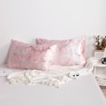 thumbnail image 7 of Super Soft Satin Pillowcase Set of 2, Hair-friendly Satin Pillow Case with Envelope Closure, Standard Size, 20 x 26 inches, Red Marbling, 7 of 7