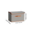 thumbnail image 3 of Large Capacity Zippered Non-Woven Home Storage Bag,Quilts,Clothing,Daily Necessities Organizer,Multi-Functional,Foldable,Portable,Easy Sorting,Strong Load-Bearing,Compact Storage Box, 3 of 9