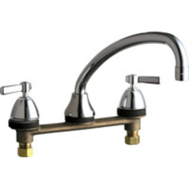 Chicago Faucets 1888369AB Chrome Commercial Grade Low Arch Kitchen