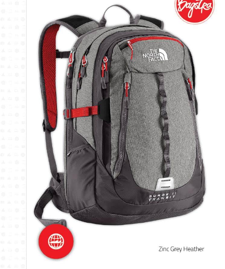 The database saw excess New W/ Tags The North Face Surge II 2 Transit Backpack TSA Laptop Approved  Grey Bag - Walmart.com