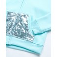 thumbnail image 6 of RBX Girls Pants Set - 2 Piece Sequin Active Graphic Fleece Hoodie Sweatshirt and Jogger Sweatpants, 6 of 7