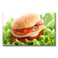 thumbnail image 1 of Cuadro Canva Listo Para Colgar Tipo Galería Hamburguesa Doble 40X60 cm, 1 of 4