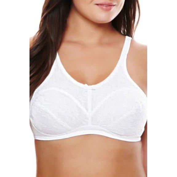 Women's Cortland Intimates 7224 Full Figure Cotton Lining Bra (White 36C)