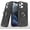 Black, variant on For Apple iPhone 13 (6.1") Armor Hybrid with Ring Holder Kickstand Shockproof Heavy-Duty Durable Rugged Dual Layer Cover ,Xpm Phone Case [ Red ]