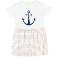 thumbnail image 3 of Inktastic Anchor Nautical Girls Toddler Dress, 3 of 5