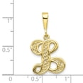 thumbnail image 3 of Diamond2Deal Mother's Day Gift 10k Yellow Gold Filigree Initial L Pendant for Women, 3 of 5