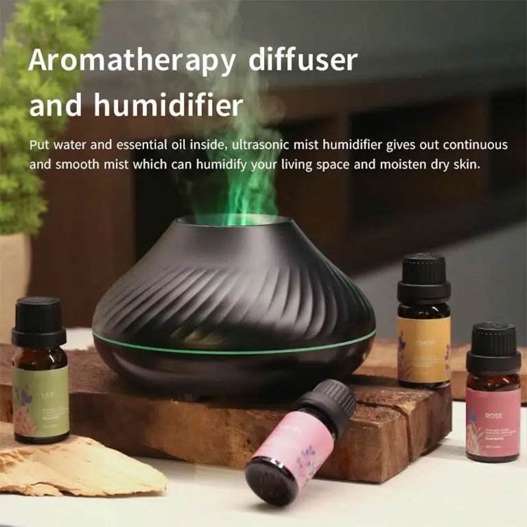 Wooden Onion Aromatherapy Air Humidifier Essential Oil Lamp - puretechniche