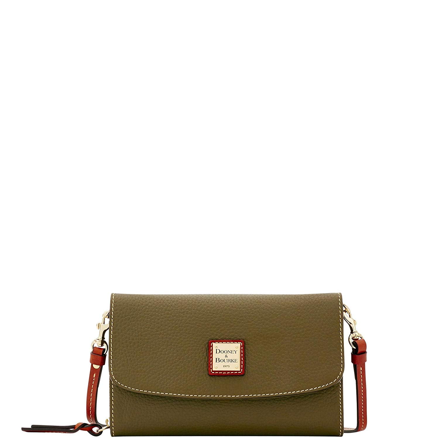 Dooney & Bourke Pebble Grain Clutch Wallet Wallet in Olive Walmart