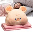 thumbnail image 3 of Juego de almohada y manta de felpa con calentador de manos, perfecto para la comodidad en movimiento. Acogedor compañero de viaje Piggy, 3 of 8