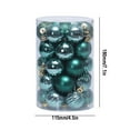 thumbnail image 2 of ZZkhGO 34Pcs Glitter Christmas Balls, 4cm Tree Decoration Ornaments, Shimmer Baubles for Hotel Restaurant Office Mansion, 2 of 2