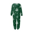 thumbnail image 4 of Christmas Family Pajamas Matching Sets – White Hooded Onesies with Large Snowflake Print for Adults & Couples, Holiday Home Family Sleepwear Set, Matching Christmas PJs for Family, 4 of 4