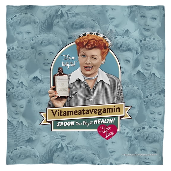 I Love Lucy/vitameatavegamin-bandana-white-22x22