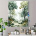 thumbnail image 4 of Misty Forest Path Canvas Print Wall Art for Living Room Bedroom Office Entryway Hallway Home Decor, 4 of 8