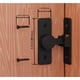 thumbnail image 3 of Pestillo de cerradura de puerta de granero - Cerradura deslizante de pestillo de puerta de granero de 90 grados - Cerradura de puerta de seguridad para el hogar para baño, garaje, dormitorio, 3 of 5